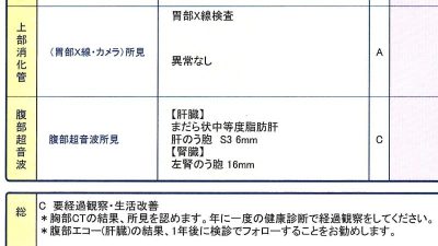 健康診断の結果｜2024年（令和6年）
