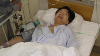 自然気胸手術直後｜大垣市民病院にて